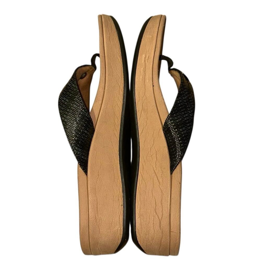 Vionic Pilar Black Toe Post Platform Sandals With… - image 5